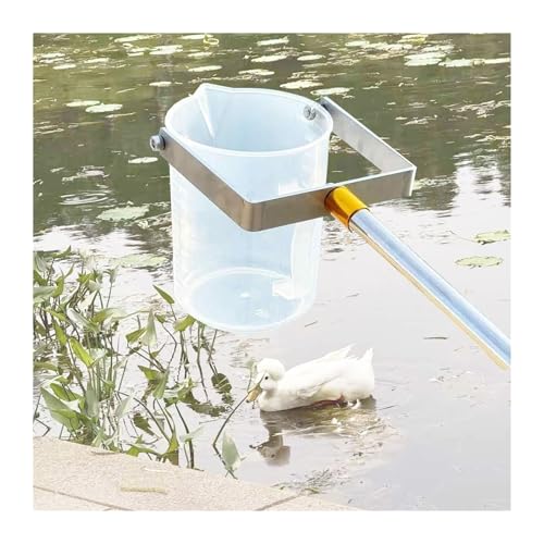Pértiga Telescópica De Acero Inoxidable Para Muestreo De Agua, Muestreador Ultraligero De Vaso De Precipitados Con Péndulo Y Cucharón De Plástico Muestreador De Aguas Residuales(1000Ml,1.17-4m/3.8-13f