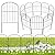 VANCASTLE Decorative Garden Fence 10 Panels, Total 10.5ft (L) x 24in (H) Rustproof Metal Wire Fencing Border Animal Barrier, Flower Edging for Landscape Patio Yard Outdoor Decor, Arched