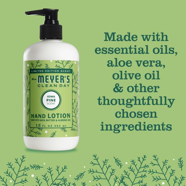 Image of Mrs. MEYER'S Clean Day Hand Lotion 12 Oz Each, Snowdrop (2), Iowa Pine (2), 1 CT (Variety Pack)