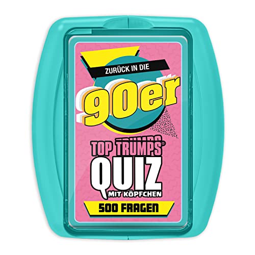 Winning Moves - TOP TRUMPS Quiz - 90er - Kartenspiel für Erwachsene - Alter 8+ - Deutsch, WIN47315
