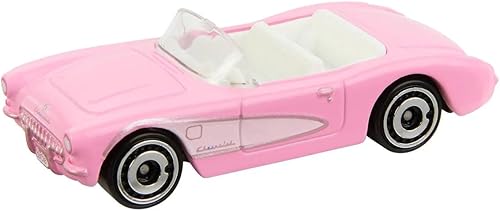 Miniatura 3 de Hot Wheels 1956 Corvette, Barbie la película [rosa] Tarjeta larga