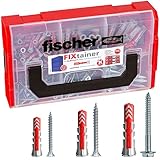 Contenido: 1 x Caja pequeña surtida de 160 uds de tornillos y tacos Duopower + Tornillo, con tacos de distintos tamaños y tornillos cabeza avellanada, de fischer.