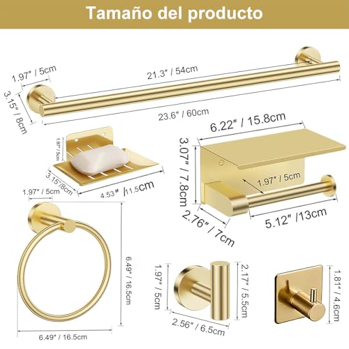 Accesorios para baño de acero inoxidable 23 Imagen adicional