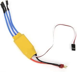 Pwshymi RC ESC, Anti Interference High Efficiency RC Aircraft ESC 30A Stable 5.6V-16.8V for Fixed Wing Drone