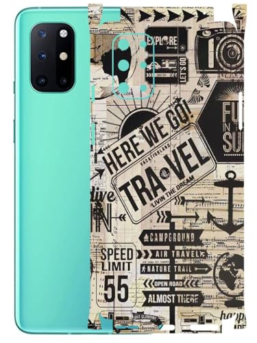 Image of AtOdds - Full Body Back Screen Guard Protector Film - Lamination Wrap Skin Sticker Compatible with ONEPLUS 8T | Scratchproof Matte Finish (Explore)