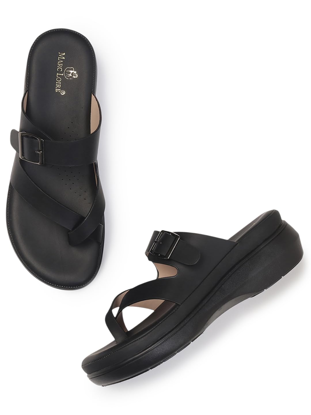 marc loire Women’s Casual Open Back Heels Sandals with Padded Insole Flatform Heel Sandals for Office, Casual and Formal Wear-picture-34