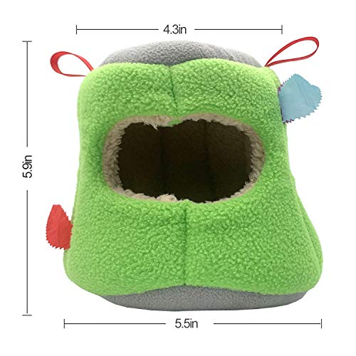 ZYP-2-Packs-Winter-Warm-Bird-Nest-Bird-Snuggle-Cave-Shed-Hut-Hanging-Hammock-Cage-Plush-Birds-Hideaway-Sleeping-Bed-House-for-Parakeet-Cockatiel-Conure-Cockatoo-Macaw