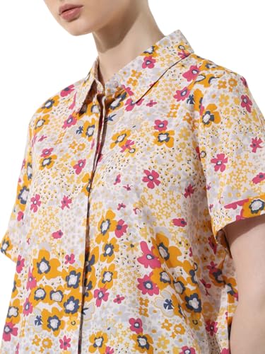 Image of ONLY Women's Cotton Floral Regular Fit Shirt