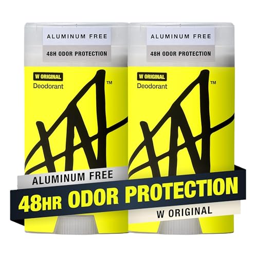 Image of W by Jake Paul Aluminum-Free Deodorant, Odor Blocking, Vitamin-Infused Deodorant for Men - W Original 2.6 oz (Pack of 2)