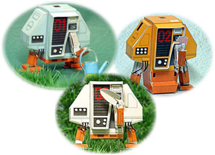 NZPOST Silent Running Robot Drone Dewey Huey Louie DIY Handcraft Paper Model Kit - Image 5