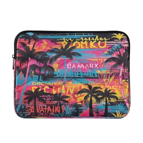 Funda para portátil de 13-14 pulgadas con patrón hawaiano