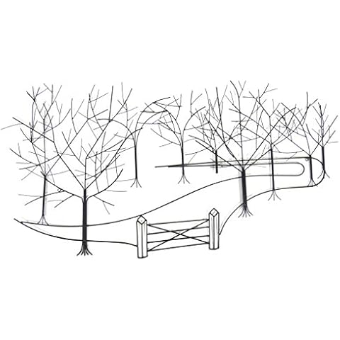 NEW - Contemporary Metal Wall Art - Up The Forest Garden Path Cover
