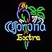 FS Neon Sign Corona Extra Parrot Bird Right Palm Tree Handcrafted Real Glass ...