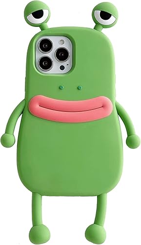 Miniatura 9 de Yatchen Funda para iPhone 11 Pro Max Kawaii con diseño de rana en 3D, de silicona suave, divertida, para mujeres y niñas, ajuste delgado,