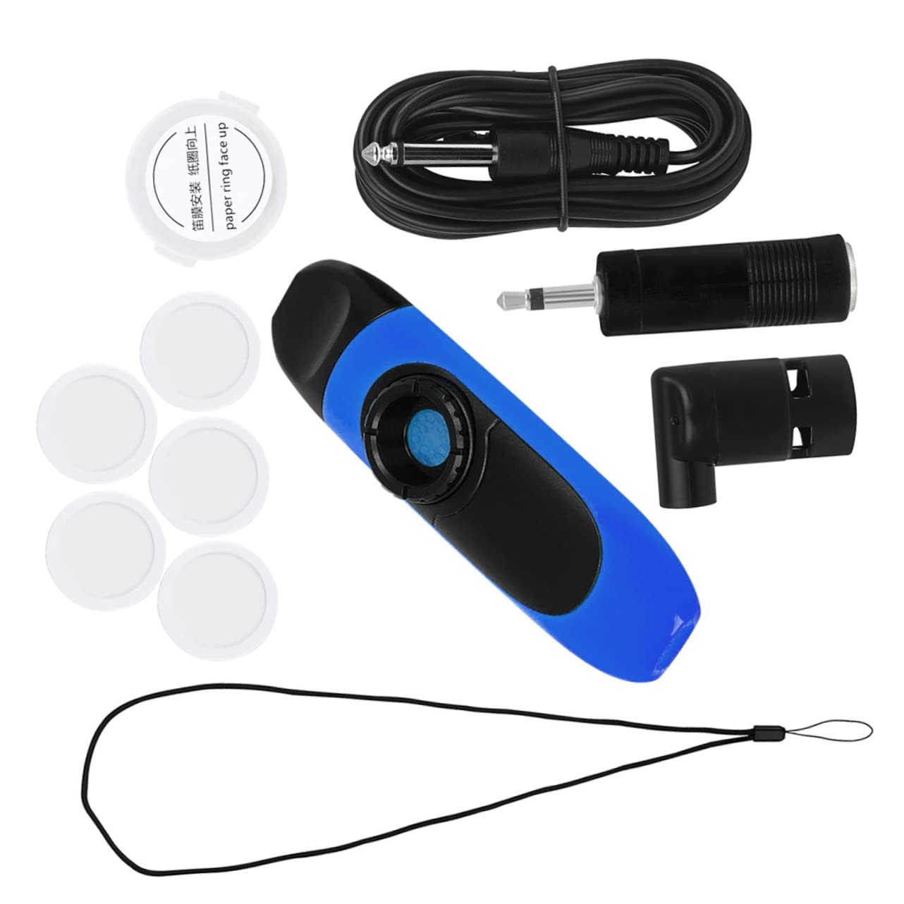 Abaodam 3 Set kazoo per bambini chitarra elettrica con strumento elettrico Kazoo o con diaphragmi per flauto accompagnamento di chitarra per adulti AbS Blue