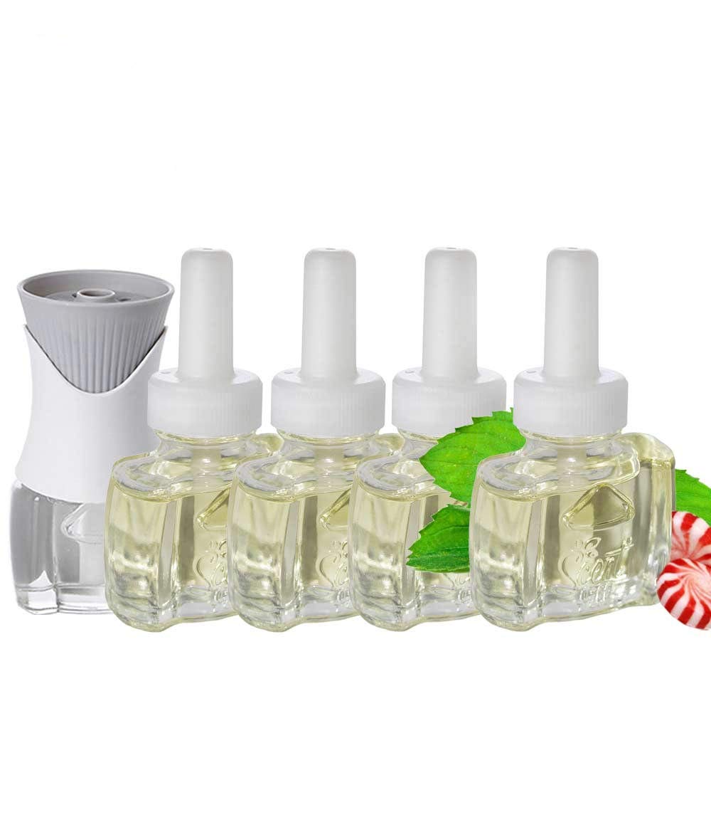 Scent Fill Brand Natural Peppermint, 4 Refills AND 1 Warmer