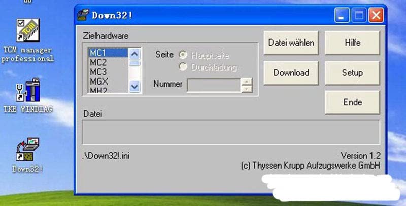 Elevator Upgrade Program Tool MC1 MC2 MC3 Work Program Upgrade Software TQ004