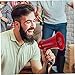 Toddmomy Portable Megaphone with Volume Handheld Loudspeaker for Sports and Events Lightweight Voice Amplifier with Hand Strap for Cheerleading and Parties