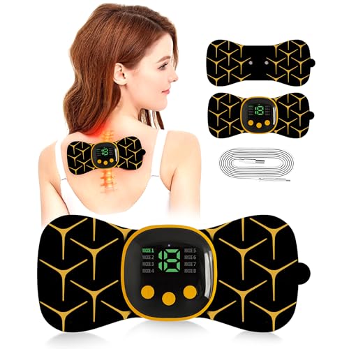 LOFFU Tens Machine for Pain Relief,Up to 8 Modes, 19Intensities, 2 Pads, LCD Display,Rechargeable Tens Machine for Back, Shoulder, Knee,Neck,Period Pain Relief