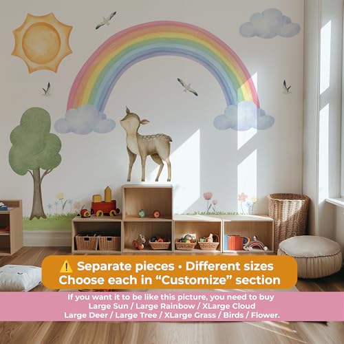 Vinilo Decorativo Boho Rainbow Pastel Grande 100x176 in miniatura 6