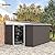 Outsunny 11' x 9' Outdoor Storage Shed, Metal Garden Tool House with Sloping Roof and Lockable Door for Backyard, Bike, Patio, Garage, Lawn, Gray