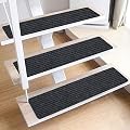TreadSafe Carpet Stair Treads Non-Slip I 8"x30" Set of 15 I Charcoal Black I Non Slip Backing I Stair Runner for Safety - Elders, Kids, and Dogs ((15 Pack) Charcoal Color