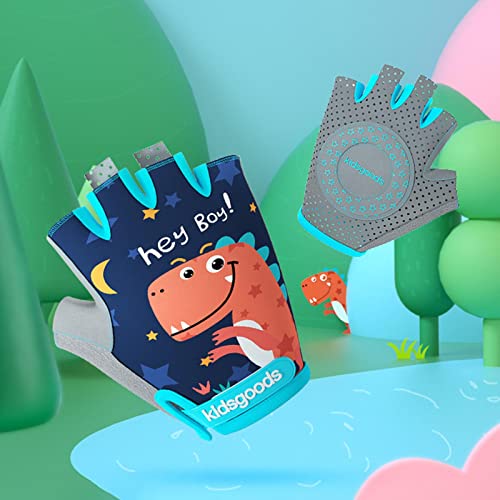 Luvas de escalada para crianças - Luvas de bicicleta sem dedos respiráveis para andar | Luvas esport