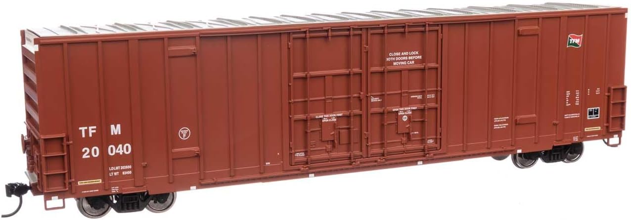 Walthers Mainline 910-3035 HO Scale 60' High Cube Plate F Boxcar - Ready to Run - Transportacion Ferroviaria Mexicana #20040