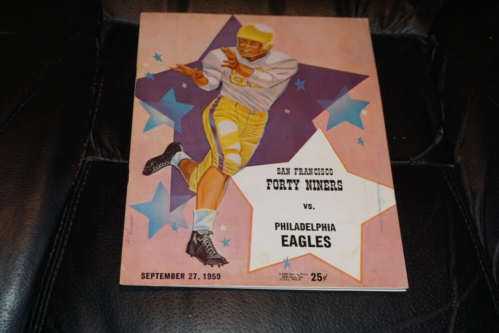 1959 EAGLES AT 49ERS OPENER FOOTBALL PROGRAM EX-MINT