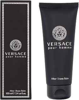 Versace Pour Homme Men's 3.4 oz After Shave Balm - Cool Aromatic Scent with Clary Sage, Hyacinth, Cedarwood & Musk