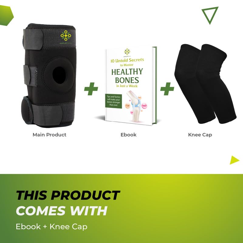 Image of Cotton Adjustable Hinged Knee Brace Support - Knee Caps for Women for Pain Relief & Knee Cap for Men Pain Relief - Knee Support for Men Gym. (Pack of 2)