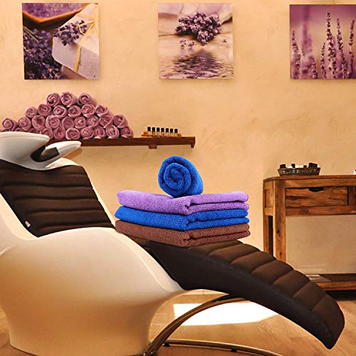 Toalhas de microfibra Blusea para salão de beleza, toalhas de secagem rápida, absorventes de água, m