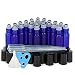 24 Glass Cobalt Blue Essential Oils Roller Bottles Refillable 10 ml Roll On Perfume/Aromatherapy/Organic Beauty Bottles with Stainless Steel Roller Balls & Cap (3) 3 ml Droppers (1) Funnel (1) Opener