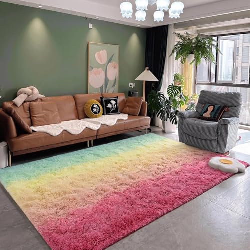 Tapis Salon Shaggy pour Chambre et Maison Ambiance Cocooning 180x200 - 8