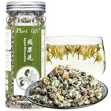 Plant Gift Apple blossom Flower Tea, Dried Apple Flower Tea, Dried Edible Apple Blossom Flowers for Hot Cold Zero Caffeine Floral Tea Beverages Food Garnishing 50g/1.76oz