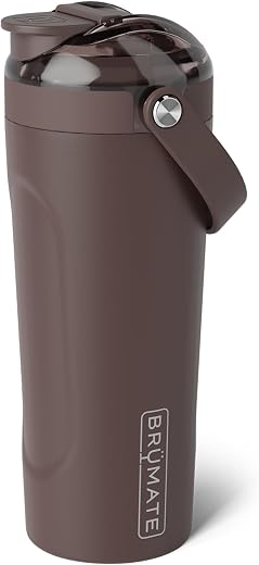 BrüMate MultiShaker Blender Shaker Bottle | 100% Leakproof Insulated Stainless Steel | Pre Workout and Protein Shaker Bott...