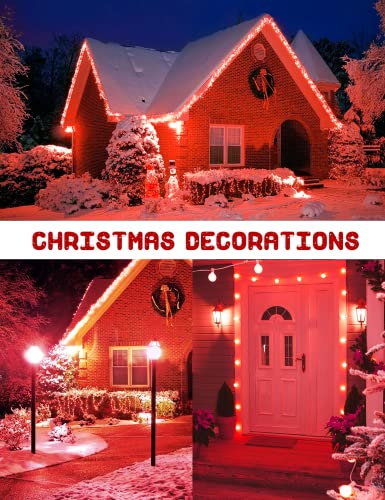 Jandcase Red Light Bulb, A19 Red Colored Light Bulb, 9W(70W Equivalent), E26 Base For Porch, Home Holiday Decoration, Halloween, Christmas, Party, Wedding, Bar Mood Decor, Not-Dimmable, 6 Pack #TOP2