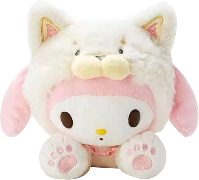 BEE&FLOWER Shiba Inu My Melody Plush Toy Kawaii Plush My Melody Kuromi 25 cm Kawaii Kuromi Plush Dolls Cartoon Anime Series Plush Toys Kawaii Plush Kuromi My Melody Cinnamoroll