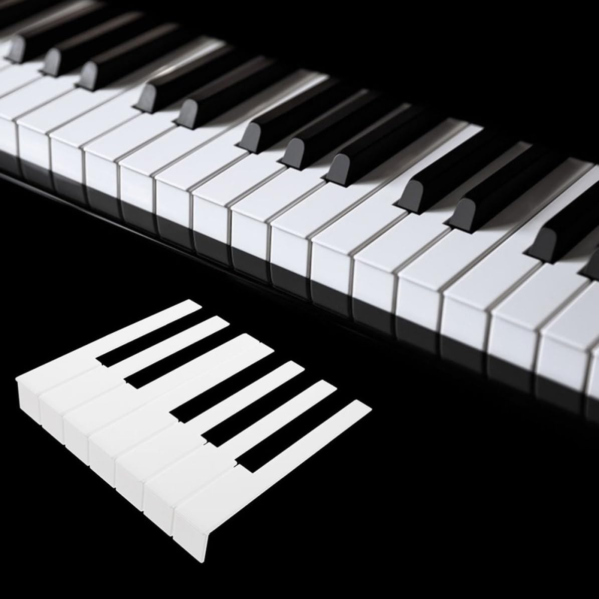 Toddmomy Accesorios para Piano Teclas de Acrílico y Plástico 88 Piezas de Repuesto para Reparación Práctica de Teclado en Piano