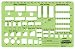 Rapidesign Office Planner Template, 1/4 Inch Scale, 1 Each (R707)