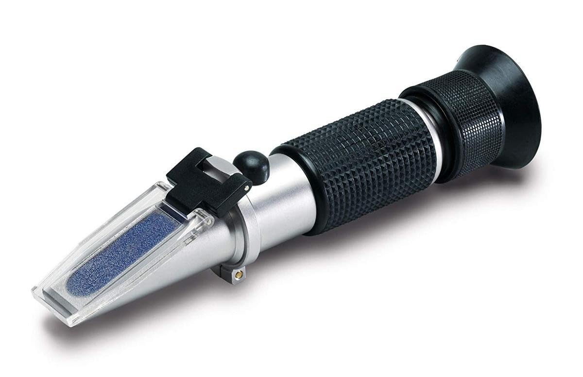 AEG 97200 Refraktometer RX 3 Frostschutz- und Säuredichteprüfer mit 3 Mess-Skalen, inklusive Zubehör