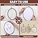 10 Pcs Decorative Embroidery Hoop Frame, Large Imitated Wood Embroidery Hoops, Circle Oval Octagonal Cross Stitch Hoop, Display Frame for Art Craft DIY Sewing Hanging Ornaments Decor