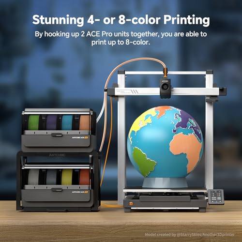 Image of Anycubic ACE Pro Multicolor 3D Printer Filament Dryer Box for Kobra 3 Max | Not for Anycubic Kobra S1 and Kobra X, Filament Auto Backup and Intelligent Identification
