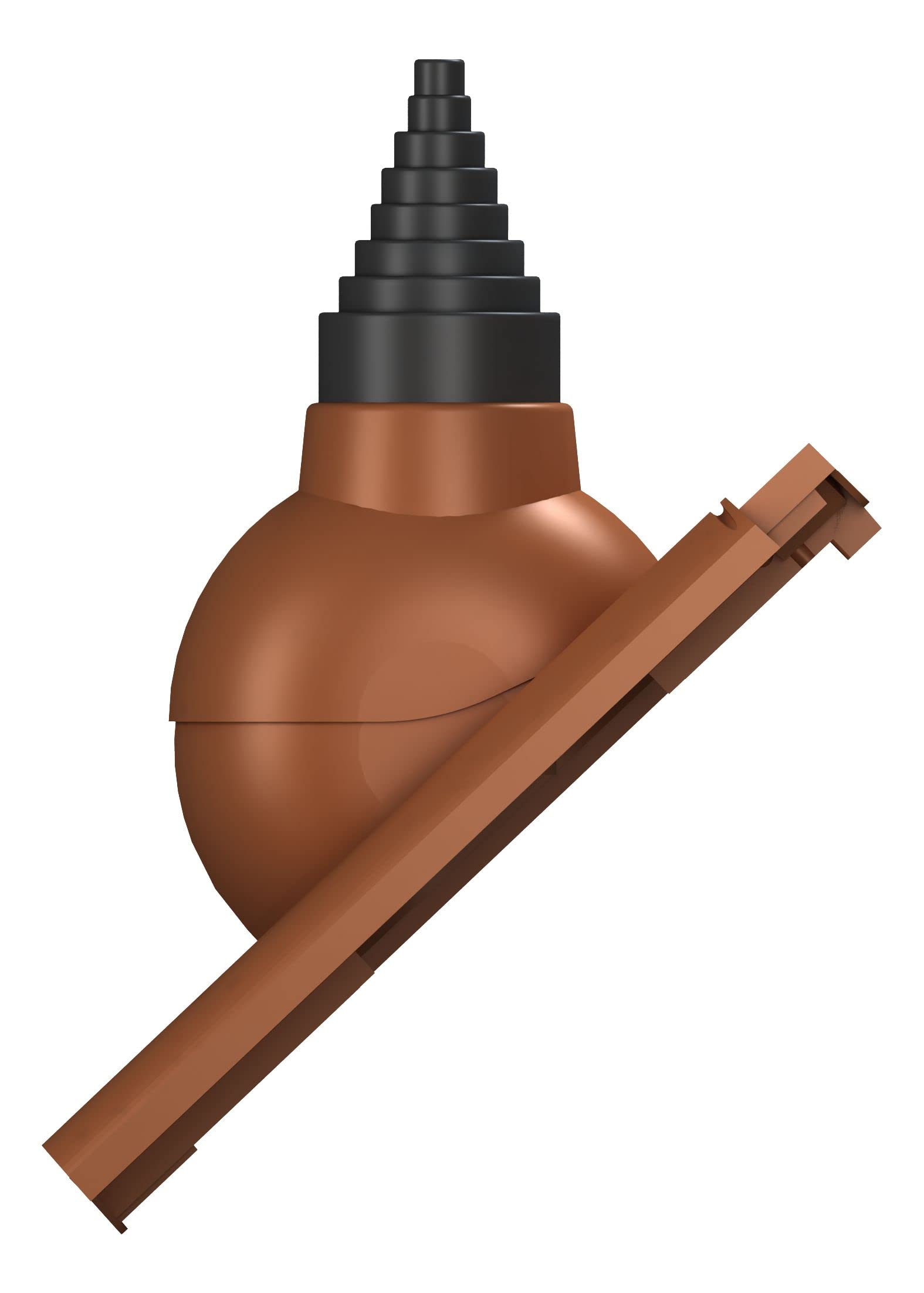 Guida per antenna per Koramic – L15 (longitudinale) tegole per tetto, guarnizione di passaggio del tetto (RAL 8004 – rosso mattonello)