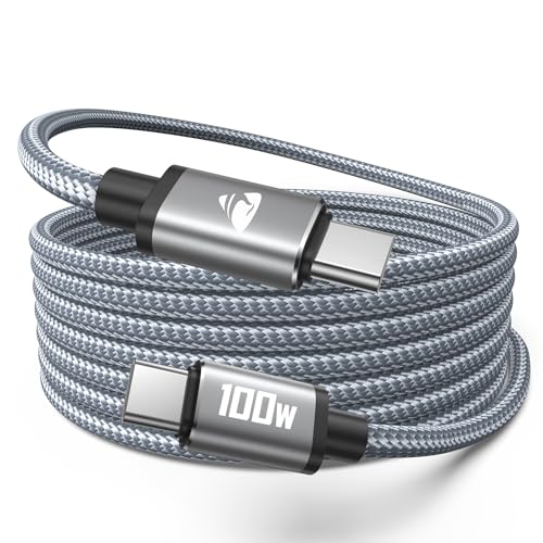USB C to USB C Cable 100W Long USB C Cable 10FT Fast Charging Cord Type C Charger USBC to USBC Cable for Apple iPhone 17 16 15 Pro Max Plus,iPad Pro,MacBook Pro/Air,Samsung Galaxy S26 Ultra,CarPlay