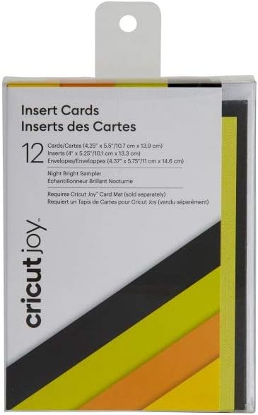 Cricut Joy Insert Cards - DIY Greeting Card for Baby Shower, Birthday, and Wedding - Pastel Sampler, 12 ct (2007257)