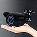 EWETON 2.0MP Hybrid 4-in-1 TVI/CVI/AHD/960H CCTV Home Surveillance Camera 3.6mm Lens 36PCS Infrared LEDs IR Cut 100ft Night Vision Indoor Outdoor Weatherproof Security Camera (Metal Housing Black)