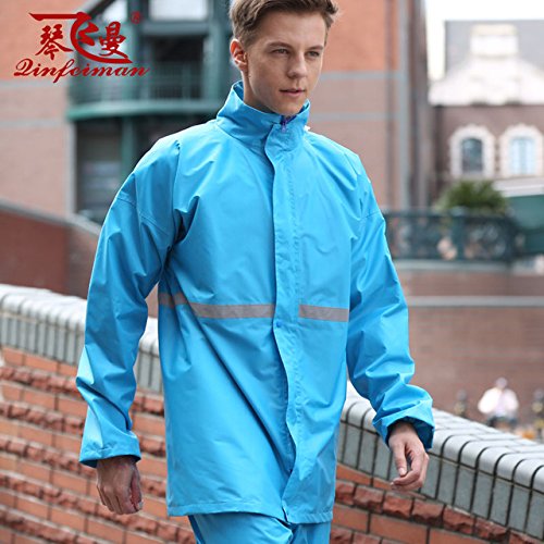 galaksy Sky Bluee, M Rainfreem DoubleLayer Impermeable Raincoat