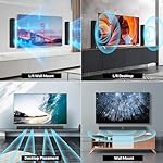 Sound Bar for Smart TV, Soundbar with Bluetooth/ARC/Opt/AUX Connect, Auto Volume Boost, 3 Equalizer Modes, 2 in 1 Detachable Soundbar for TV/PC/Gaming/Projectors - Image 2