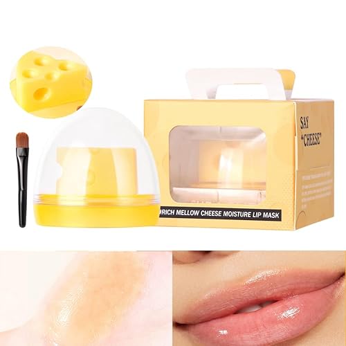 Bálsamo labial con diseño de queso, bálsamo labial hidratante, bonito bálsamo labial hidratante que cambia de color, bálsamo labial en forma de